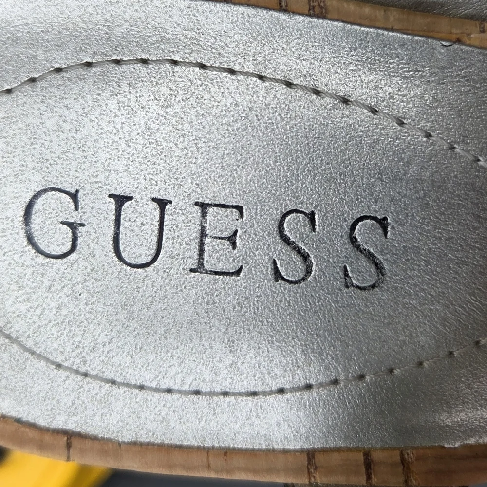 Guess black leather
